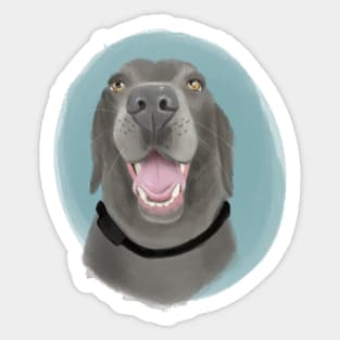 Charcoal Lab :: Canines and Felines Sticker